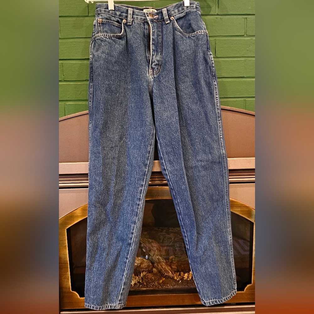 Vintage 90's 100% Cotton High-Rise Blue Denim Jeans